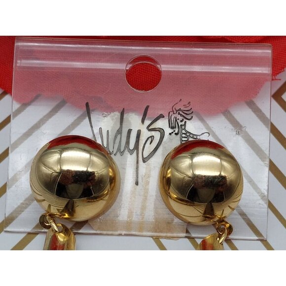 Brand New Tassel Chain Earrings Gold Tone Judy's Super Long Dangle Statement 5" - Picture 2 of 6